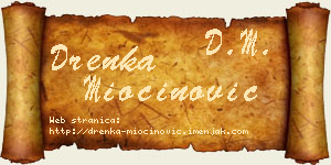 Drenka Miočinović vizit kartica